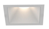 Eurofase Lighting OSC5ST01RF024035WCL 4-in 40W Oscar LED With Trim, Square, Wide, 120V-277V, 3500K, BLK/White, Clear