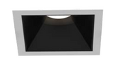 Eurofase Lighting OSC5STL01RF014027WCL 4-in 40W Oscar LED without Trim, Square, Wide, 120V-277V, 2700K, BLK/BLK, Clear