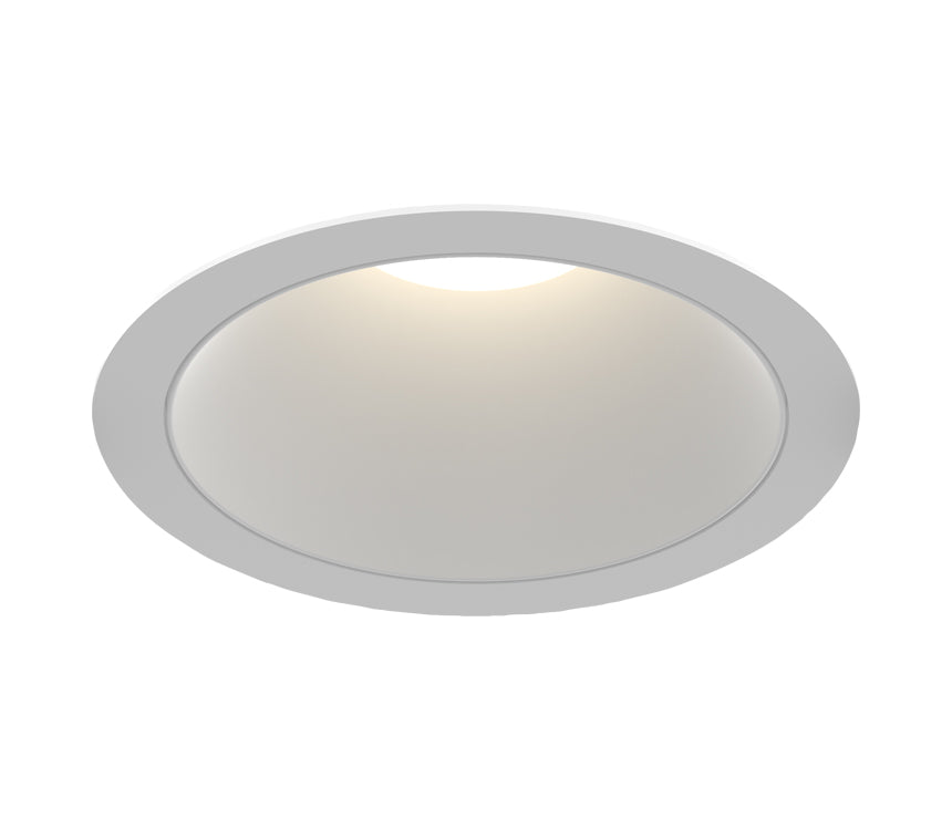 Eurofase OSC4RT02RF021535WCL 4-in 15W Oscar Round Recessed Fixed LED With Trim - 3500K - 120V-277V - (W) Wide 38° - (CL) Clear - White
