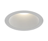 Eurofase OSC4RT02RF021535WCL 4-in 15W Oscar Round Recessed Fixed LED With Trim - 3500K - 120V-277V - (W) Wide 38° - (CL) Clear - White