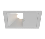 Eurofase OSC4ST02WL021530WCL 4-in 15W Oscar Square Wall Wash LED With Trim - 3000K - 120V-277V - (W) Wide - Clear Lens - White