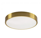 AFX Lighting OTVF1932LAJD1SB 46W LED Octavia Flush Mount, 3200 lm, 120V, Selectable CCT, Satin Brass Finish