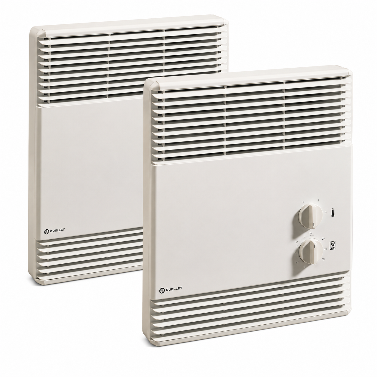 Ouellet OVEU1500BL European-Style Bathroom Fan Heater - Voltage: 240/208V - Wattage: 1500/1125W - Finish: White