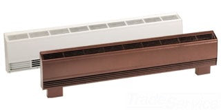 Ouellet ODI1077AM 49" Aluminum Sloped Top Draft Barrier Electric Baseboard Heater - Voltage: 277V - Wattage: 1000W - Finish: Almond
