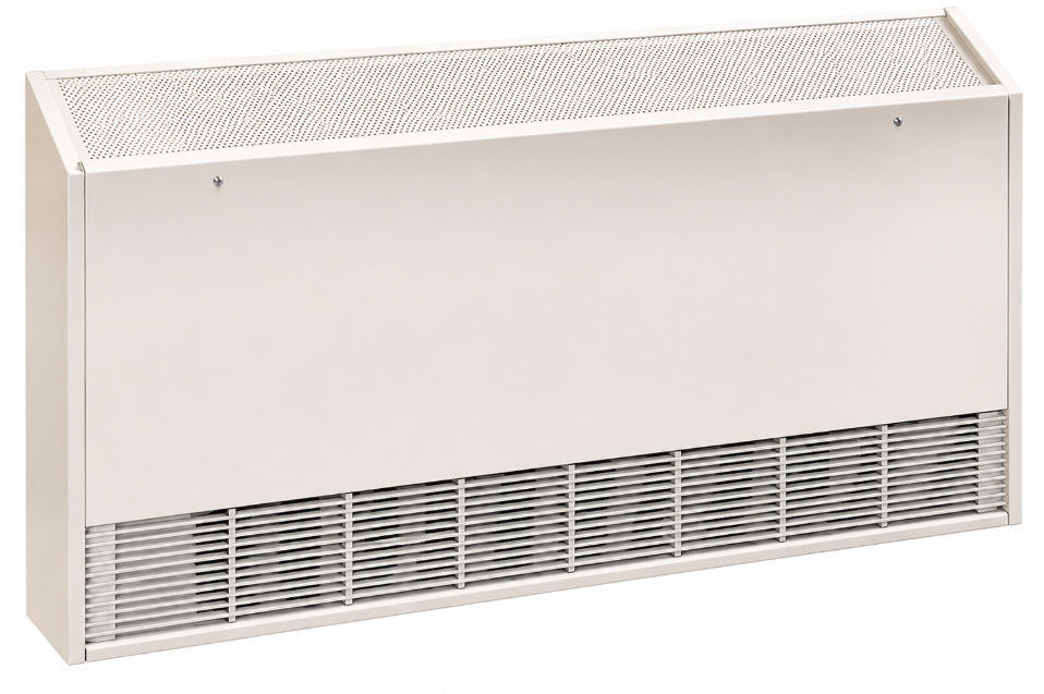 Ouellet OLI2034AM Three-Phase High Density Architectural Sloped Top Cabinet Convector - Voltage: 480V - Wattage: 2000W - Finish: Almond