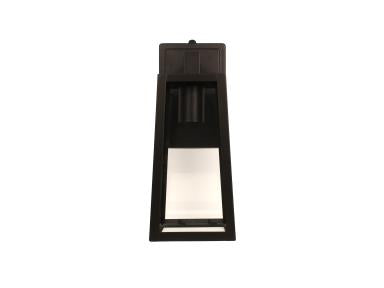 MaxLite OWL-TBK-E26DTD LED Outdoor Wall Light, Trapezoid Style, Black Finish, E26 Base Socket, Photocell - Dusk To Dawn