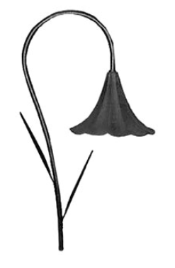 Orbit S222-RU Led Outdoor Cast Aluminum Path Landscape Light With Petals, Voltage 12V, Rust Finish