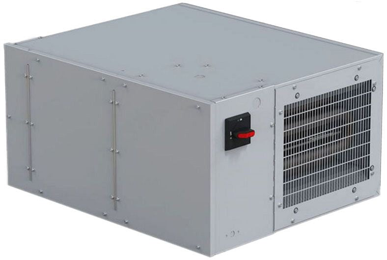 Ouellet OPH05006AL-DIS40 Single Phase Plenum Rated Unit Heater - Wattage: 5000W - Voltage: 600V - Finish: Aluminum