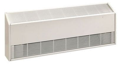 Ouellet OPI1000AM Architectural Sloped Top Cabinet Convector Electric Baseboard Heater - Voltage: 240/208V - Wattage: 1000/750W - Finish: Almond