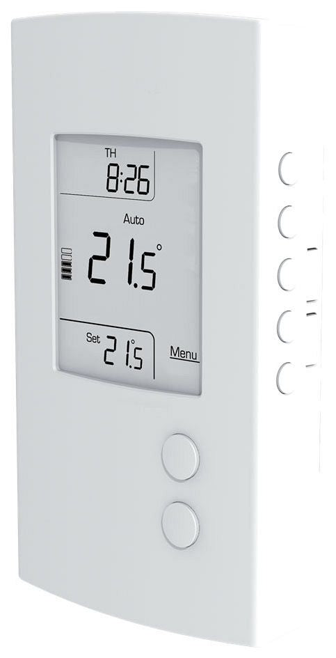 Ouellet OTH3600P-GA Programmable Electronic Thermostat for Floor Heating Systems - Voltage: 120-240V - Finish: White