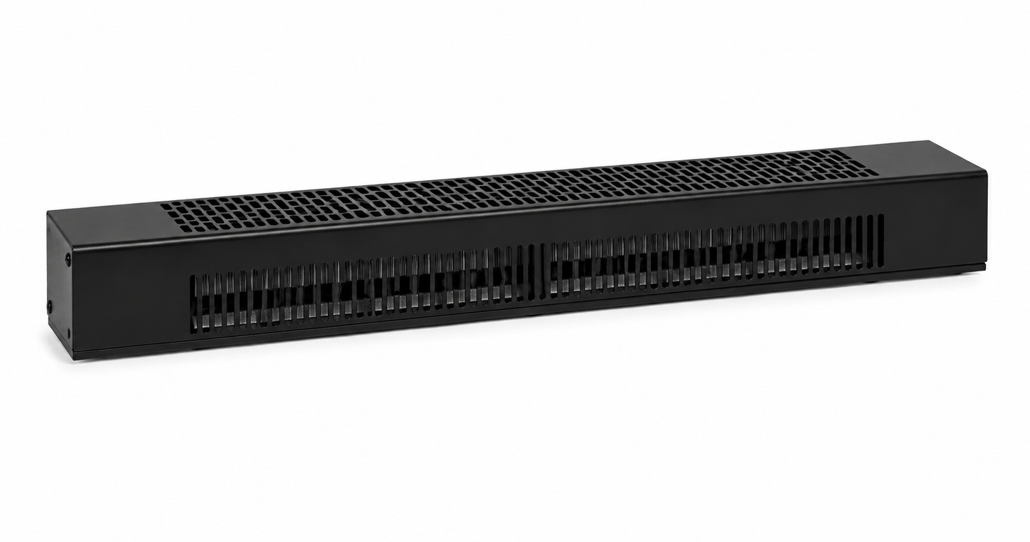 Ouellet OTS0750NL Trench Insert Floor Convector - Wattage: 750/563W - Voltage: 240/208V - Finish: Semi-Gloss Black