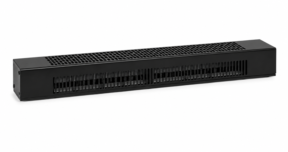 Ouellet OTS1250NL Trench Insert Floor Convector - Wattage:  1250/938W - Voltage: 240/208V - Finish: Semi-Gloss Black
