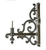 Dabmar Lighting P-ARM-GM702-BZ Cast Aluminum Decorative Wall Mounted Arm, Bronze Finish