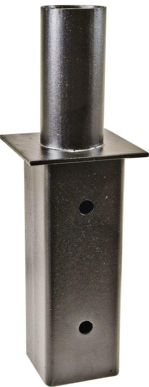 Dabmar Lighting P-BRK-ST7525-B Steel Internal Square Pole Adapter for 20' Pole, Black Finish