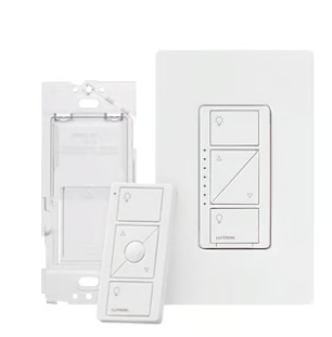 Lutron P-DIM-3WAY-WH Caseta Wireless 3-Way Dimmer Kit with Remote, White