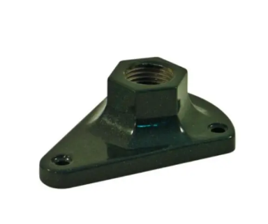 Dabmar Lighting P-MB-1-B 1.5" NPT Aluminum Female Surface Mounting Bracket, Black Finish