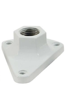 Dabmar Lighting P-MB-1-W 1.5" NPT Aluminum Female Surface Mounting Bracket, White Finish
