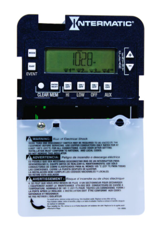 Intermatic P1403ME Electronic Pump Motor Controller with Seasonal Adjustment, 4-Circuit, Mechanism Only