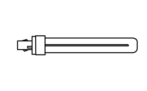 Elco Lighting P26T-4 5.25" 2-Pin Triple Biax CFL Lamp, Wattage 26W