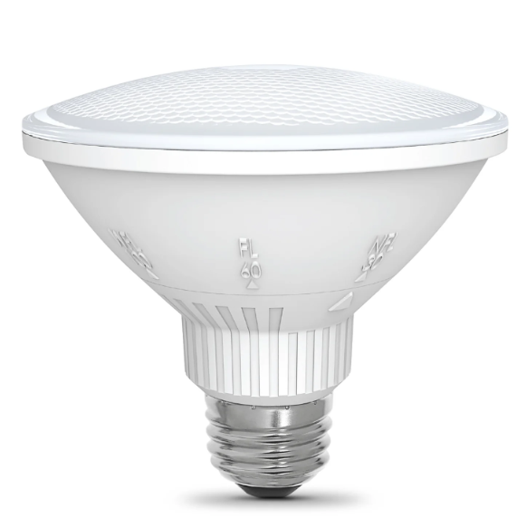 Feit Electric PAR30S/ADJ/930CA 75W Replacement Bright White Short PAR30 Adjustable Angle Reflector LED Light Color Temperature 3000K, Wattage 8.3W, Voltage 120V 4 Pack
