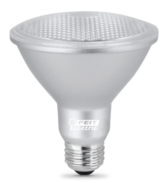 Feit Electric PAR30SDM/930CA 75W Replacement PAR30 Short Neck Dimmable Bright White Reflector LED Light Color Temperature 3000K, Wattage 8.3W, Voltage 120V Pack 1