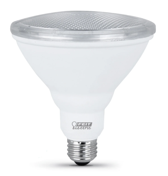 Feit Electric PAR3875/850/10KLED/2 75W Replacement Daylight PAR38 Reflector LED Light Bulb Color Temperature 5000K , Wattage 10.5W, Voltage 120V Pack 2