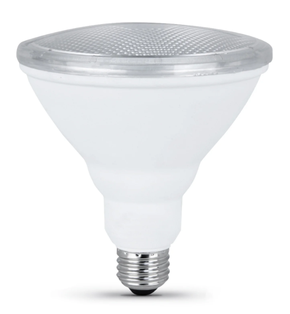 Feit Electric PAR38/950CA10K/MP/4 8.3W (75W Replacement) Daylight (5000K) PAR38 E26 Base Reflector LED Light Bulb Color Temperature 5000K, Wattage 8.3W, Voltage 120V Pack 4