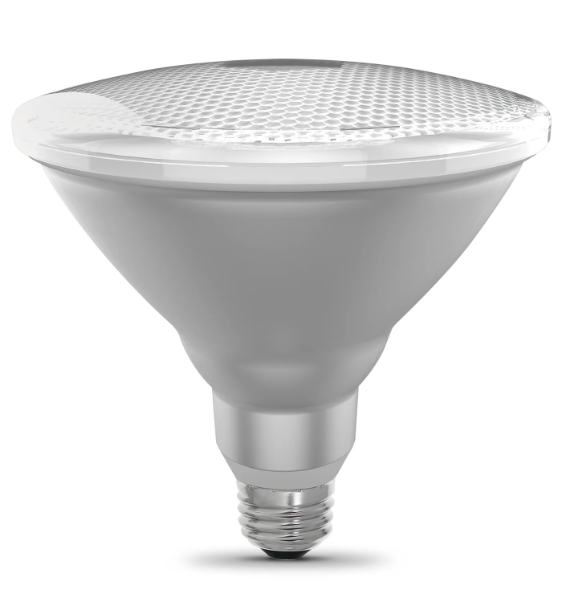 Feit Electric PAR38DM/1600/930CA/2 150W Replacement Bright White PAR38 Dimmable Reflector LED Light Color Temperature 3000K, Wattage 17.7W, Voltage 120V Pack 4