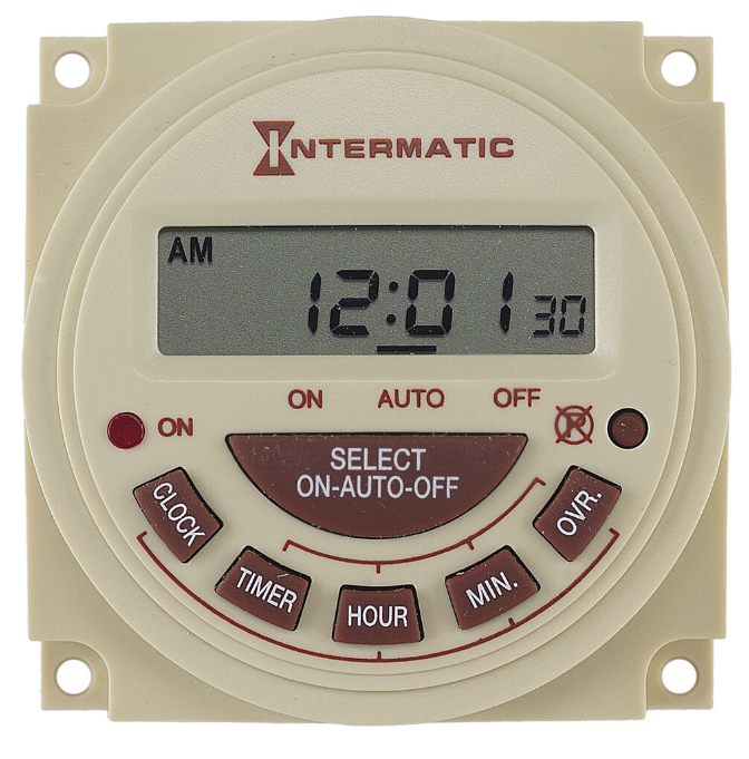 Intermatic PB314E 24-Hour 240V Electronic Panel Mount Timer