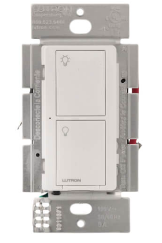 Lutron PD-5ANS-WH-R Caseta Original Smart Switch, 5A Light or 3A Fan, Neutral Required, 120V, White Finish