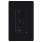 Lutron PD-FSQN-BL Castea Wireless In-Wall Fan Control - 120V - Black Finish