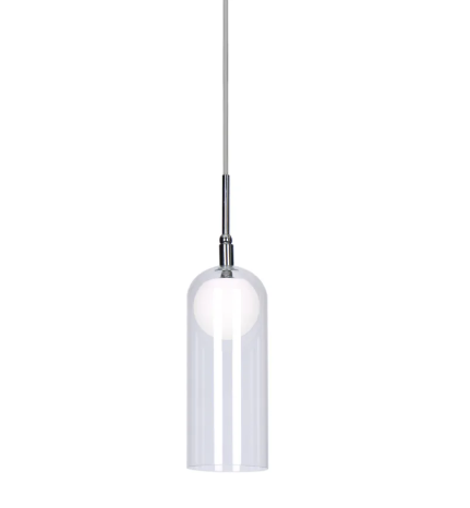 Kuzco Lighting PD19804-CH-UNV Stylo LED 4 inch Pendant Ceiling Light, Color Temperature 3000K, Wattage 6W, Chrome Finish