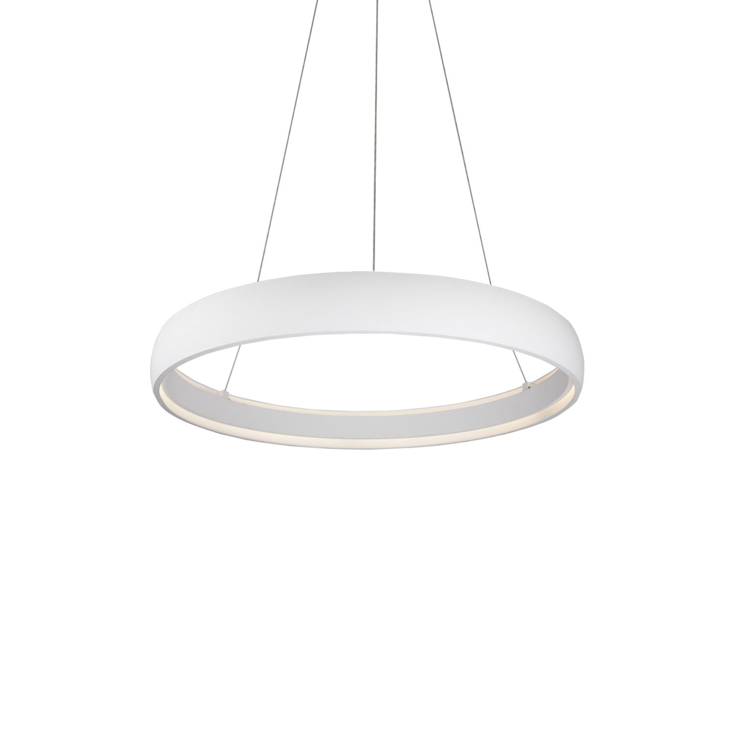 Kuzco Lighting PD22735-WH-UNV Halo 36 inch LED Pendant in White with White Acrylic Diffuser, Color Temperature 3000K. Wattage 83W