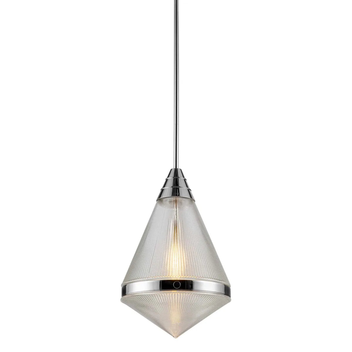 Alora Lighting PD348022PNPG Willard 1 Light 13.5 inch Polished Nickel Pendant Ceiling Light in Clear Prismatic Glass