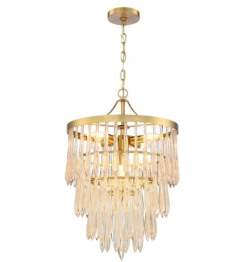 SDQ Lighting PD38707BG Malzzucker 16" Seven Light Chandelier, Wattage 60W, Brushed Gold Finish