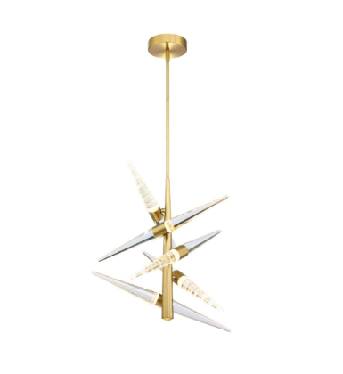 SDQ Lighting PD40005BG Modern Brushed Gold LED Pendant Lamp