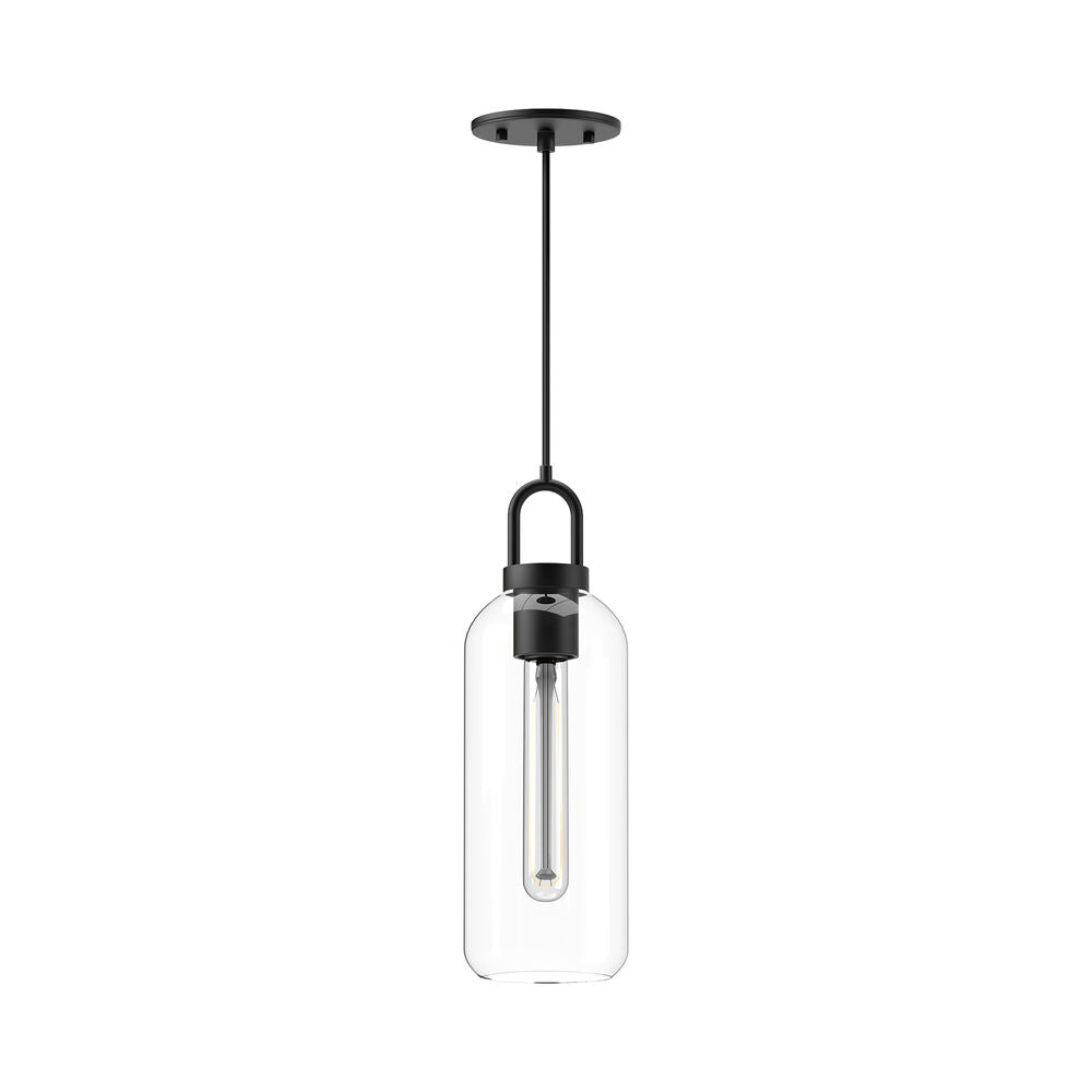 Alora Mood PD401505MBCL 5.13 -Inch Soji Matte Black Mini-Pendant Light with Cylindrical Shade