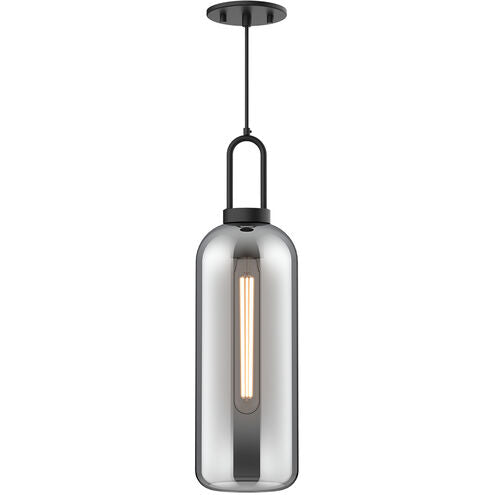 Alora Mood PD401606MBSM Soji 6" Wide Mini Pendant W/ Smoked Glass Shade
