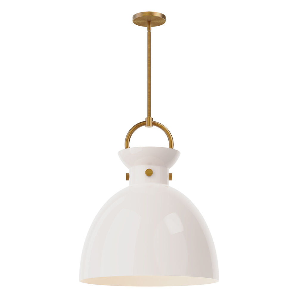 Alora Mood PD411818AGGO Waldo 22" Hanging Pendant Light, Aged Gold Finish