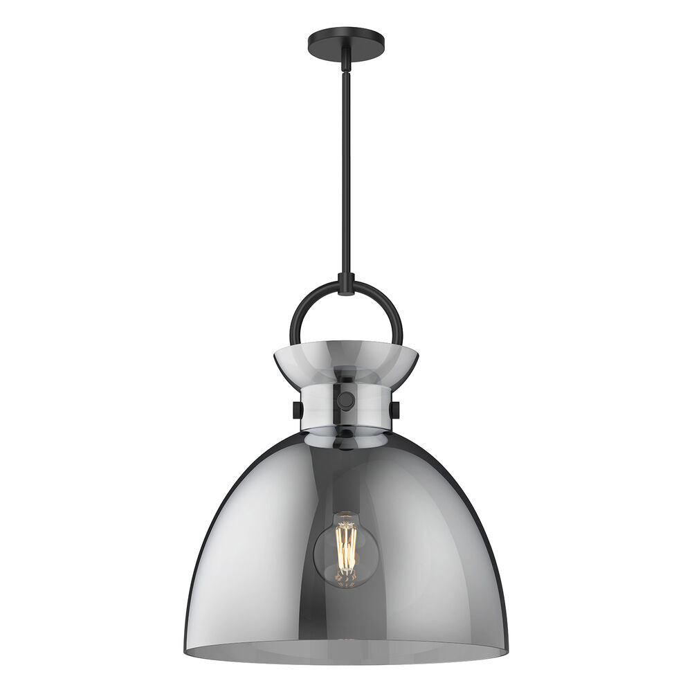 Alora Mood PD411818MBSM Waldo 22" Hanging Pendant Light, Matte Black Finish