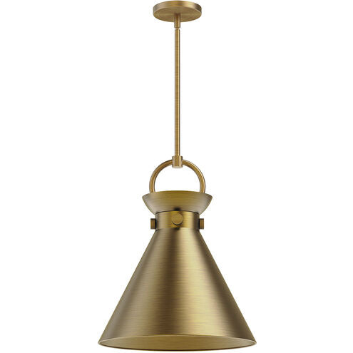 Alora Mood PD412014AG Emerson 1 Light 14 inch Aged Gold Pendant Ceiling Light