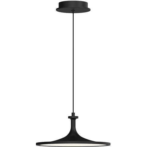 Alora Mood PD418012MB Issa LED 12 inch Matte Black Pendant Ceiling Light