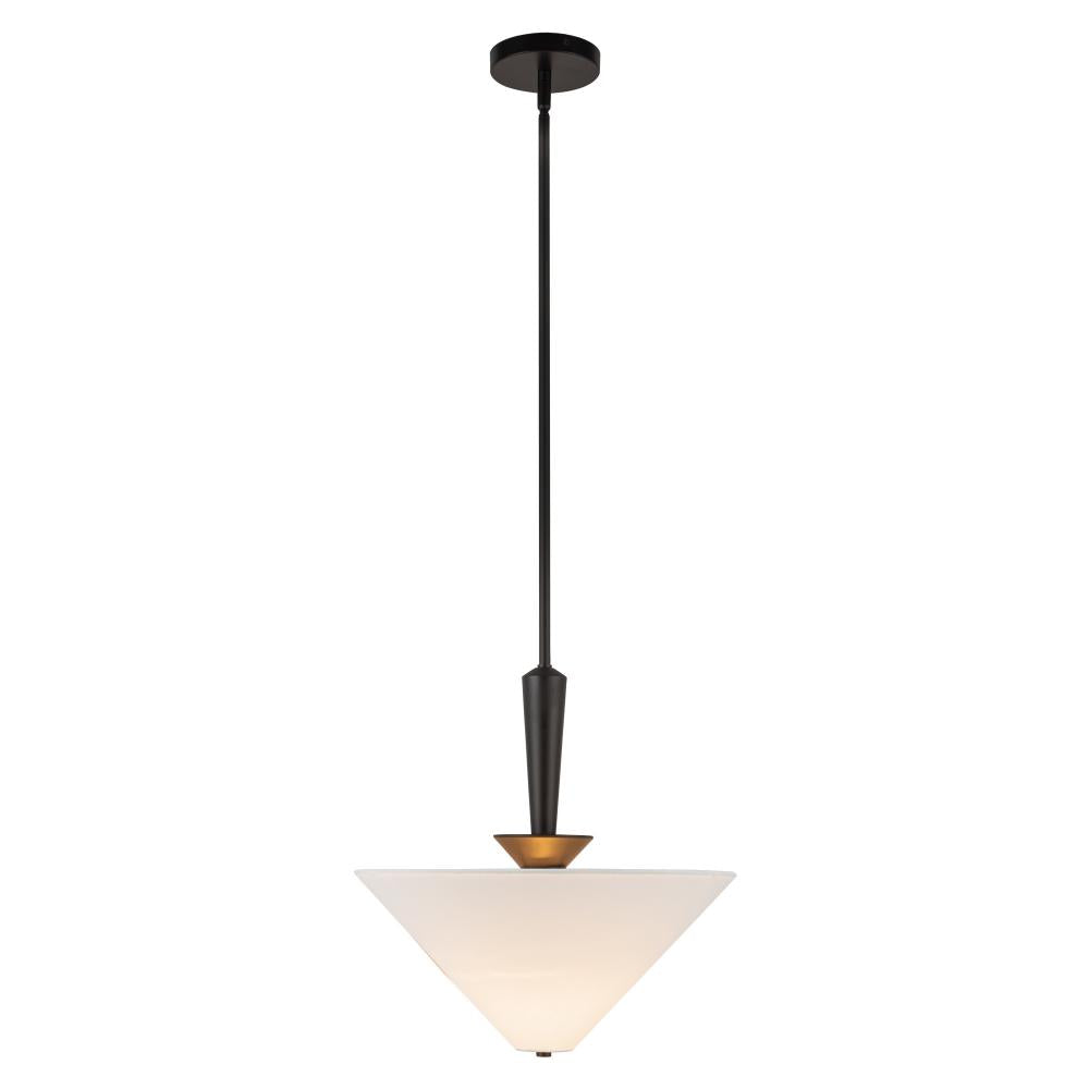 Alora Mood PD497016MBWL Bridgette 1 Light 16.38 inch Matte Black and White Linen Pendant Ceiling Light