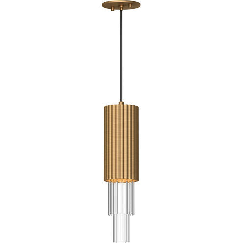 Alora Mood PD502204AGCR Bordeaux LED 4.38 inch Aged Gold Pendant Ceiling Light