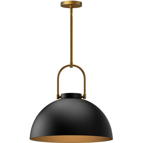 Alora Mood PD504016MB Harper 1 Light 15.75 inch Matte Black Pendant Ceiling Light