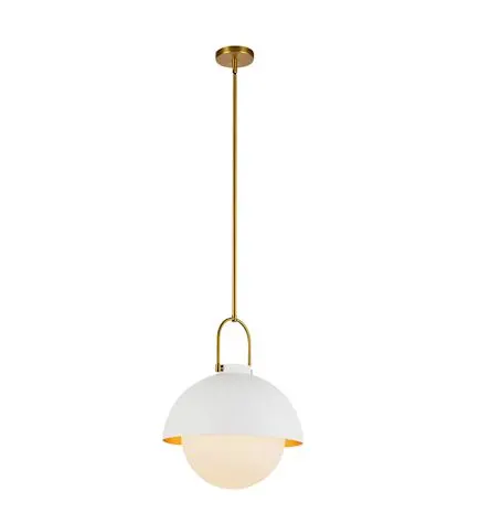 Alora Mood PD507216WHOP Harper 1 Light 15.75 inch White and Opal Glass Pendant Ceiling Light