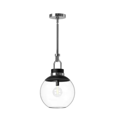 Alora Mood PD520512CHCL Copperfield 12" Wide Pendant with Clear Glass Shade