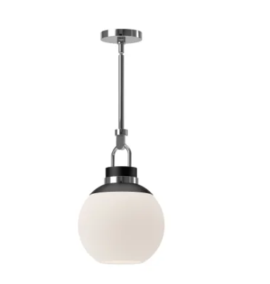 Alora Mood PD520512CHOP Copperfield 12" Wide Pendant with Opal Glass Shade