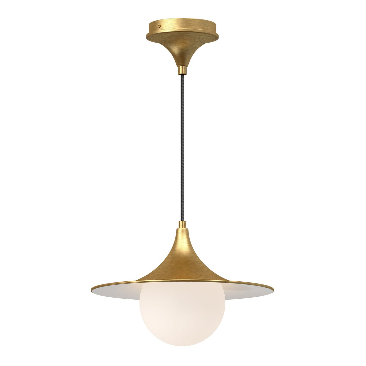 Alora Mood PD525113BGOP Fuji 1 Light 12.5 inch Brushed Gold Pendant Ceiling Light