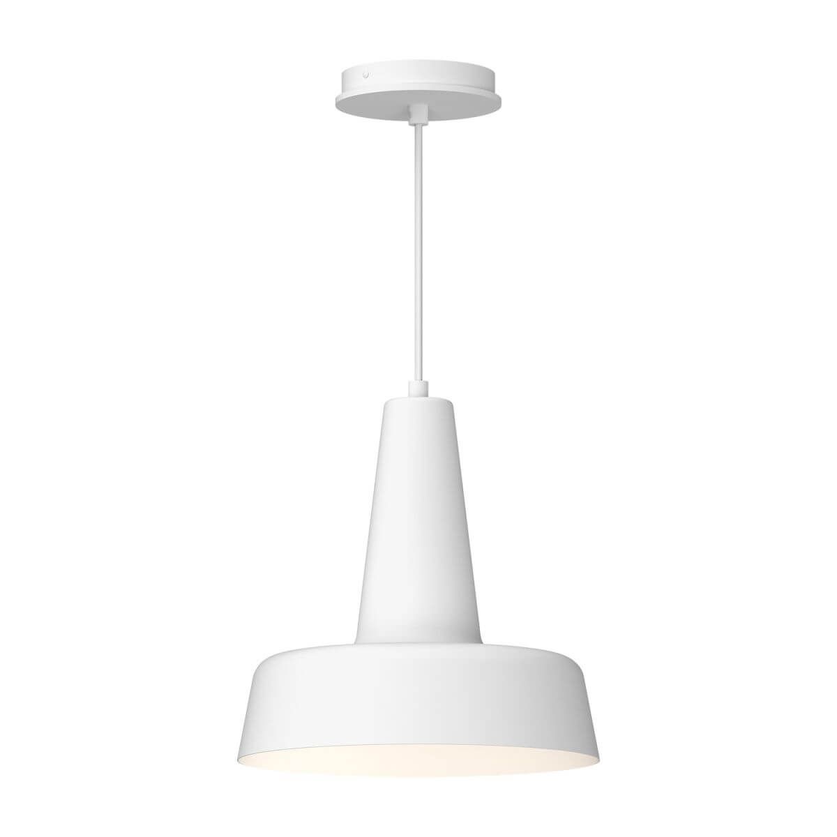 Alora Mood PD527811WH 11" Juliana 1-Light Pendant - White Finish